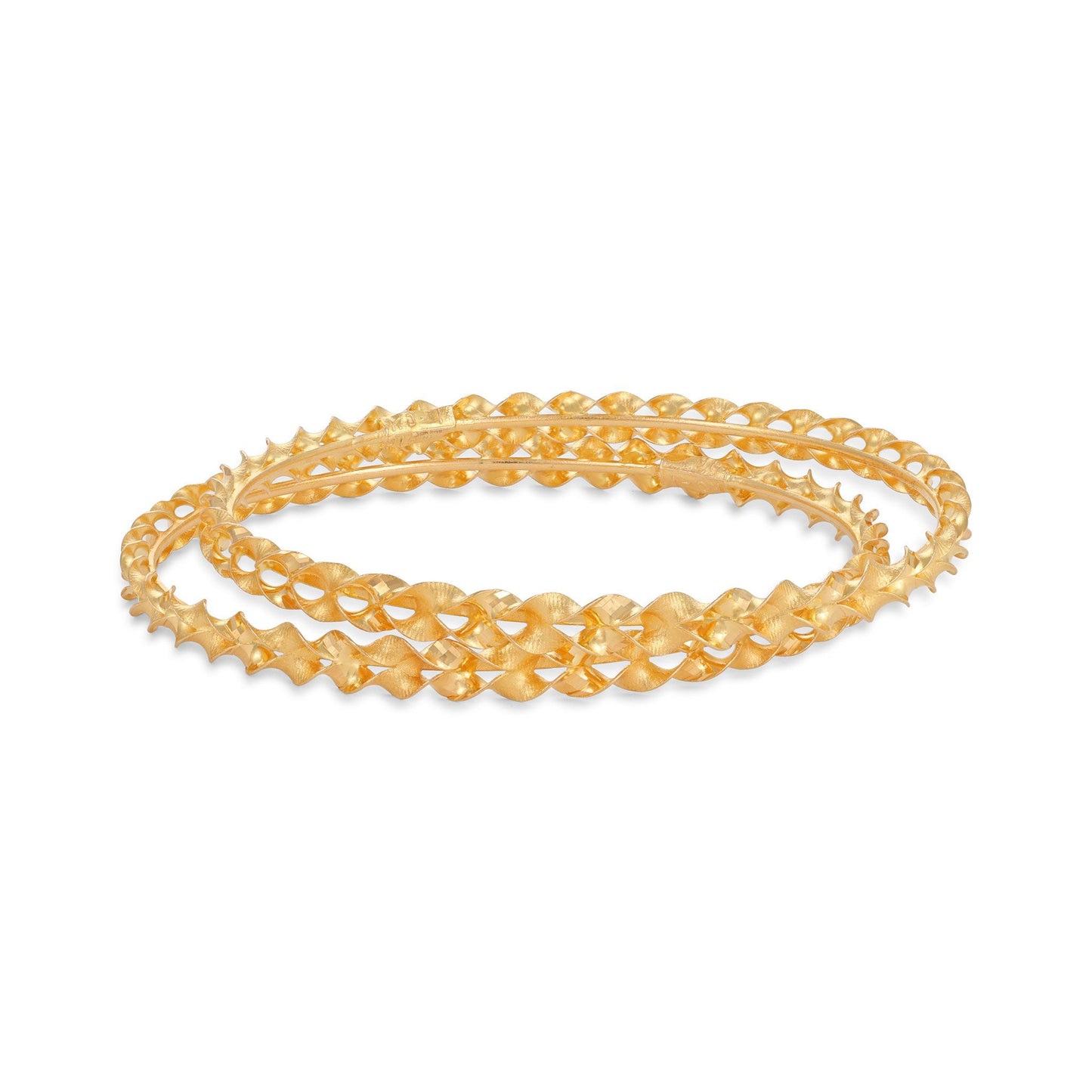 22ct pre - owned yellow gold bangles 02033003 - FJewellery