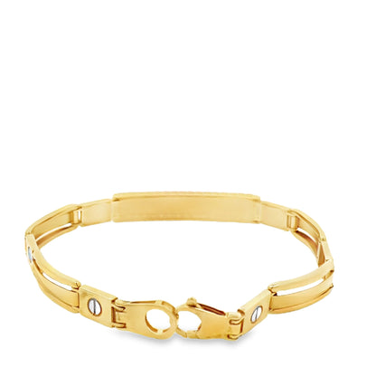 22ct pre-owned yellow gold bracelet 01003037 - FJewellery