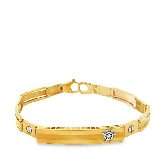 22ct pre-owned yellow gold bracelet 01003037 - FJewellery