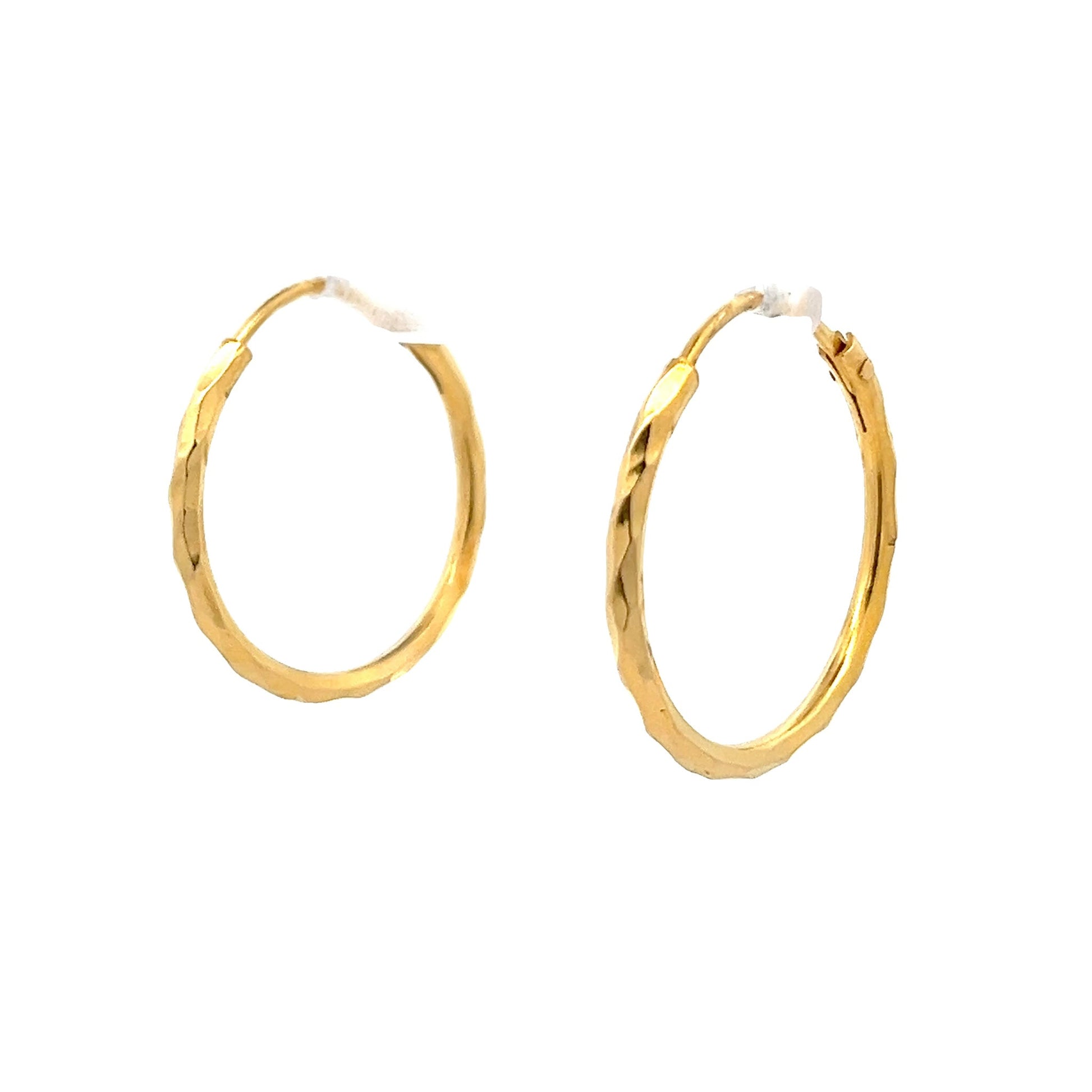 22ct second - hand yellow gold earrings 01003001 - FJewellery