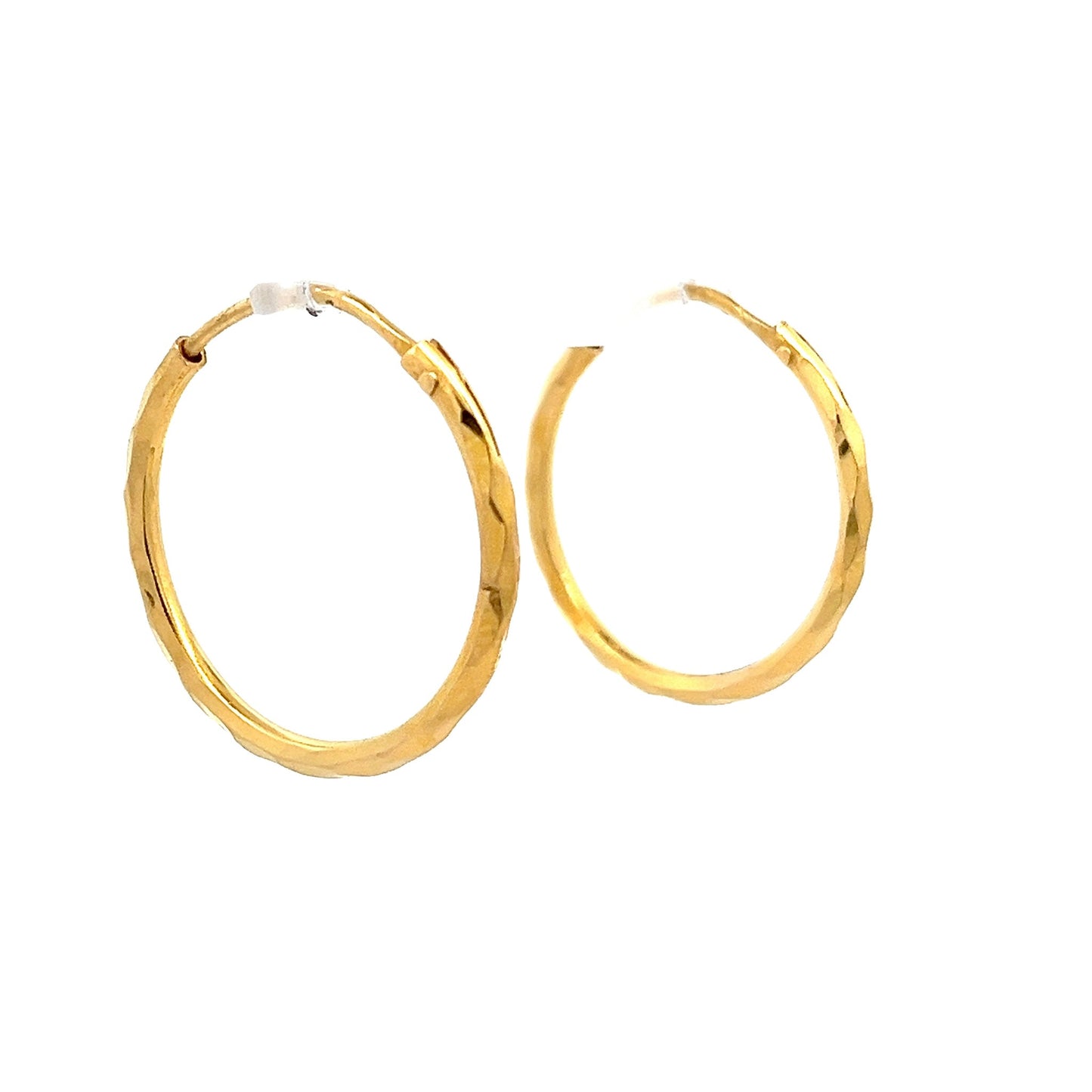 22ct second - hand yellow gold earrings 01003001 - FJewellery