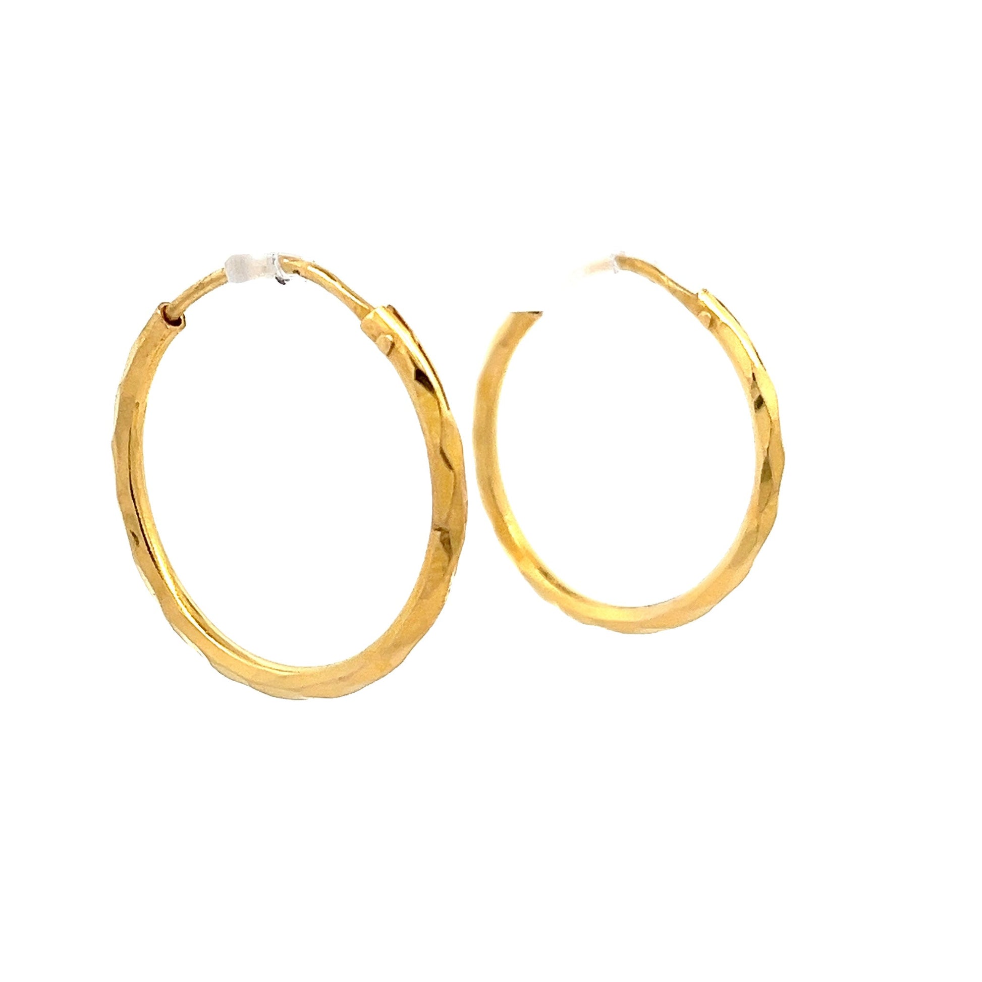 22ct second - hand yellow gold earrings 01003001 - FJewellery