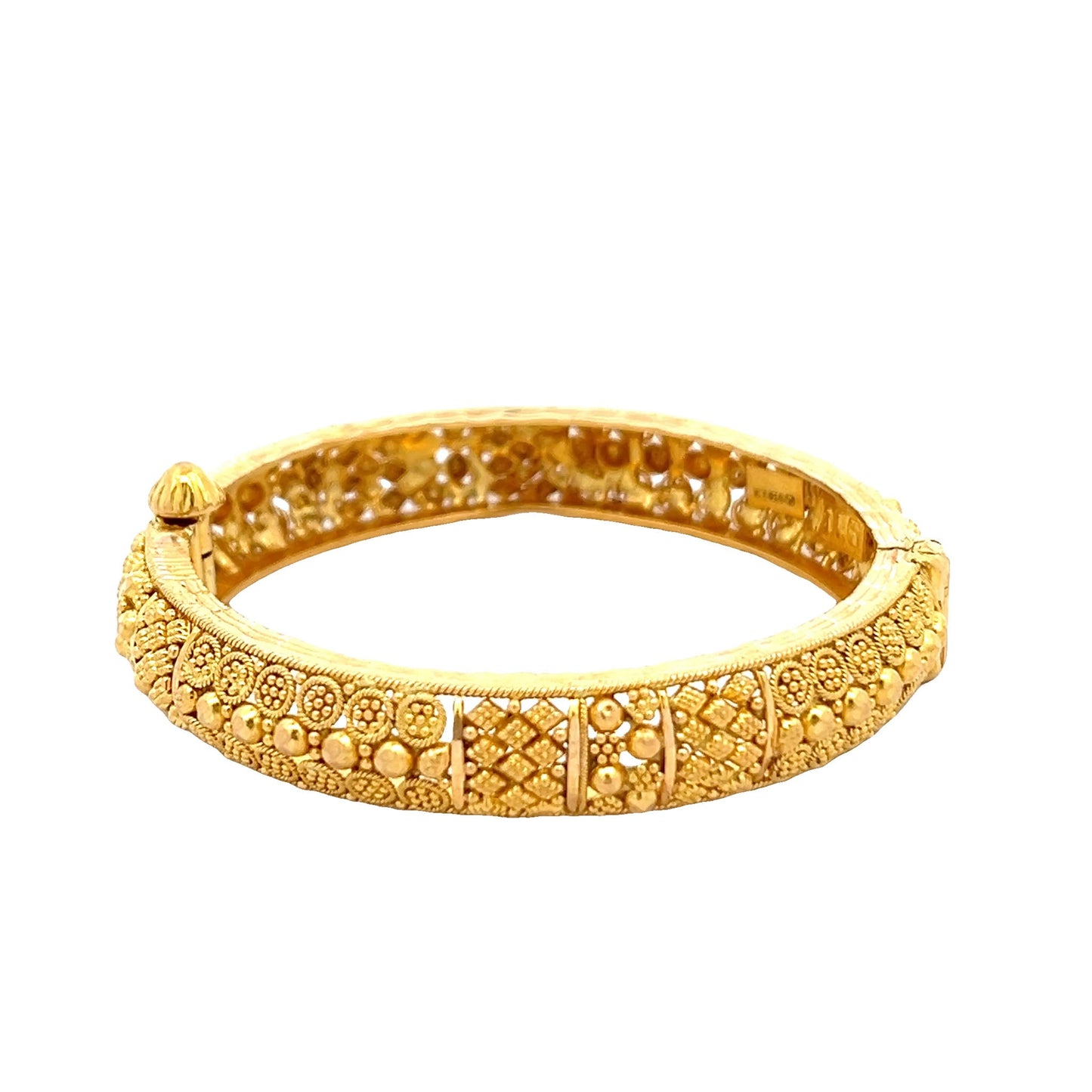 22ct yellow gold baby bangle 12000503 - FJewellery