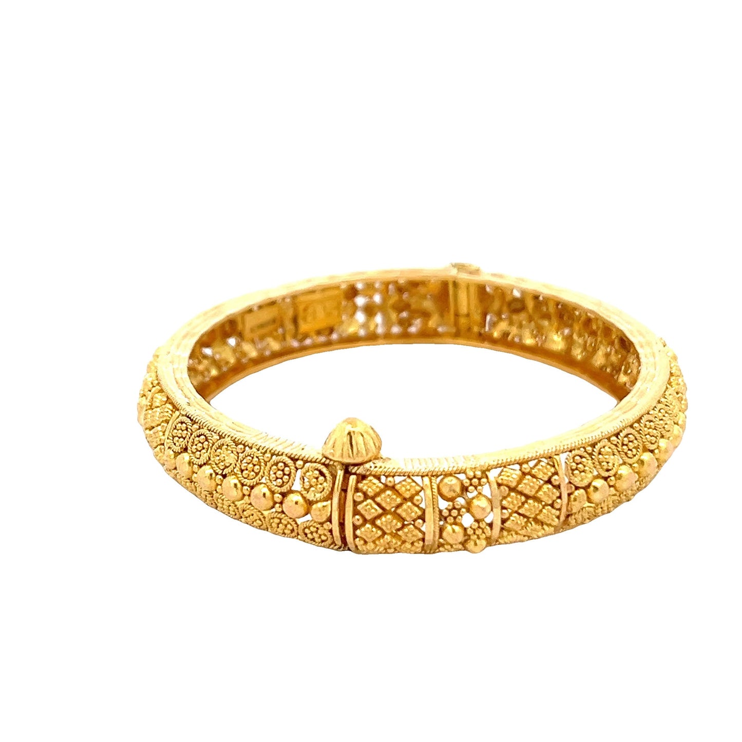 22ct yellow gold baby bangle 12000503 - FJewellery