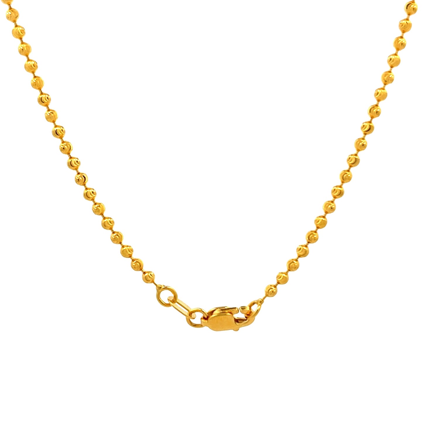 22ct Yellow Gold Bead Chain PZ325-CN1 - FJewellery