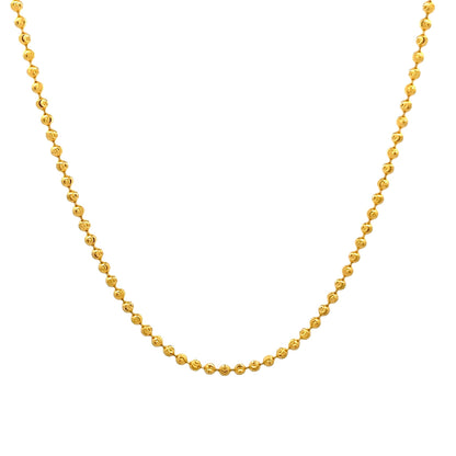 22ct Yellow Gold Bead Chain PZ325 - CN1 - FJewellery