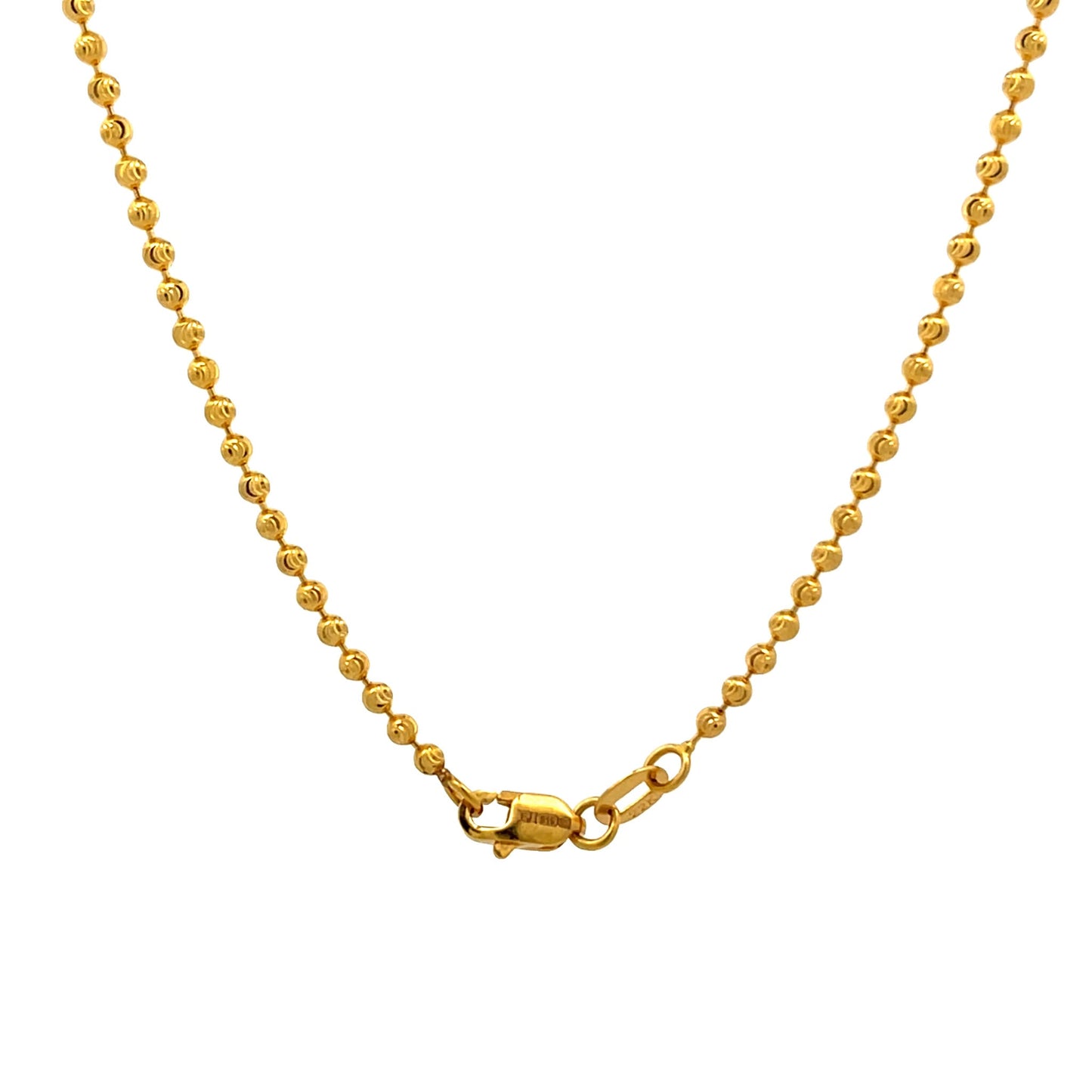22ct Yellow Gold Bead Chain PZ325 - CN3 - FJewellery