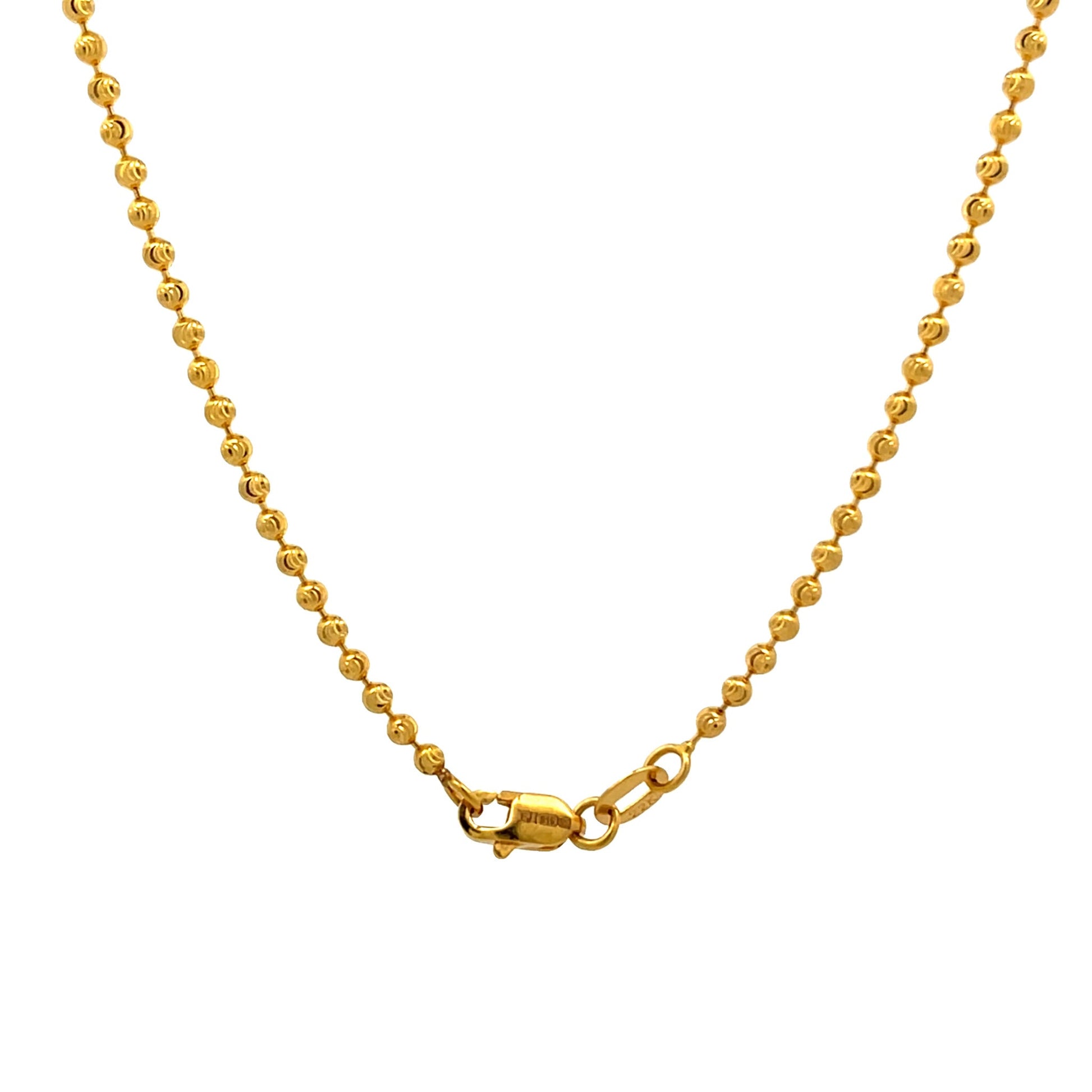22ct Yellow Gold Bead Chain PZ325 - CN3 - FJewellery