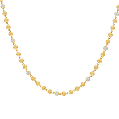 22ct Yellow Gold Bead Style Necklace BF1224-NK28 - FJewellery