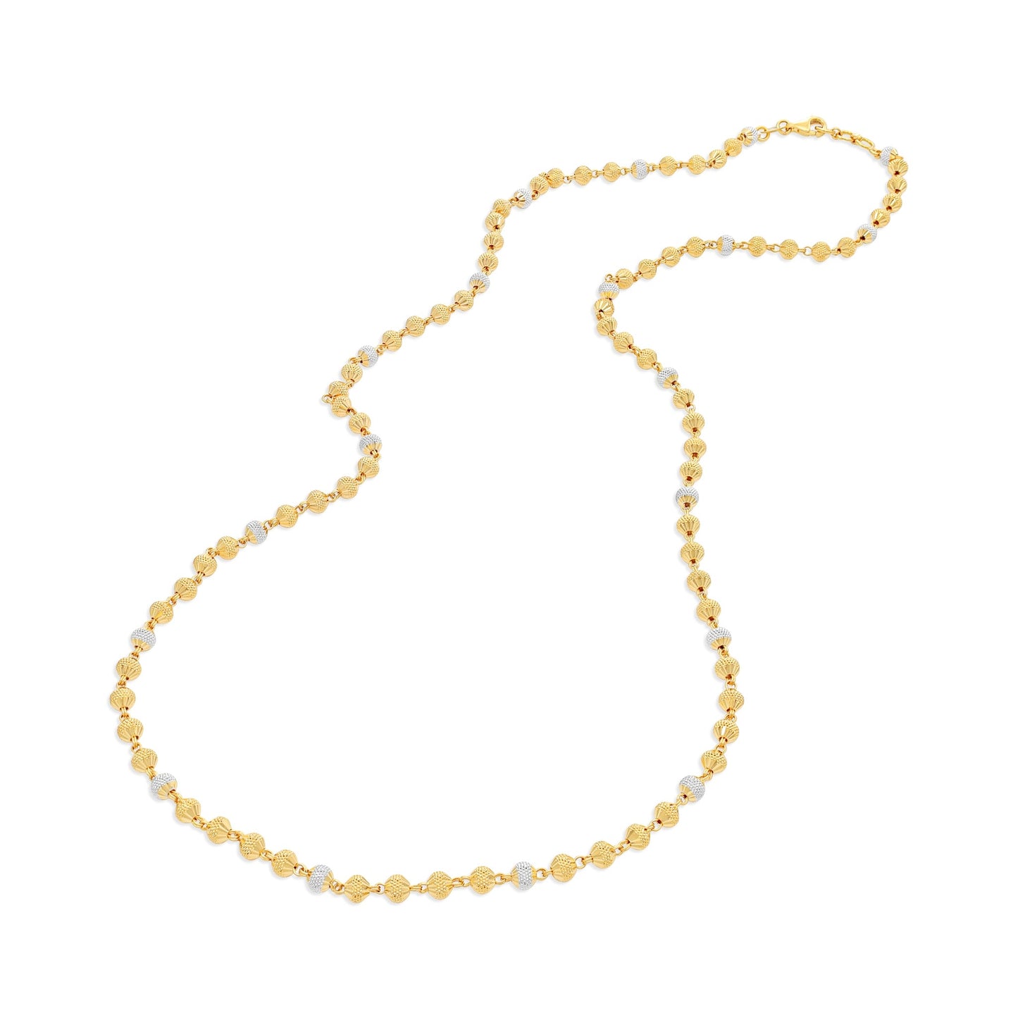22ct Yellow Gold Bead Style Necklace BF1224-NK28 - FJewellery