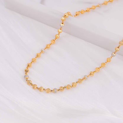 22ct Yellow Gold Bead Style Necklace BF1224-NK28 - FJewellery
