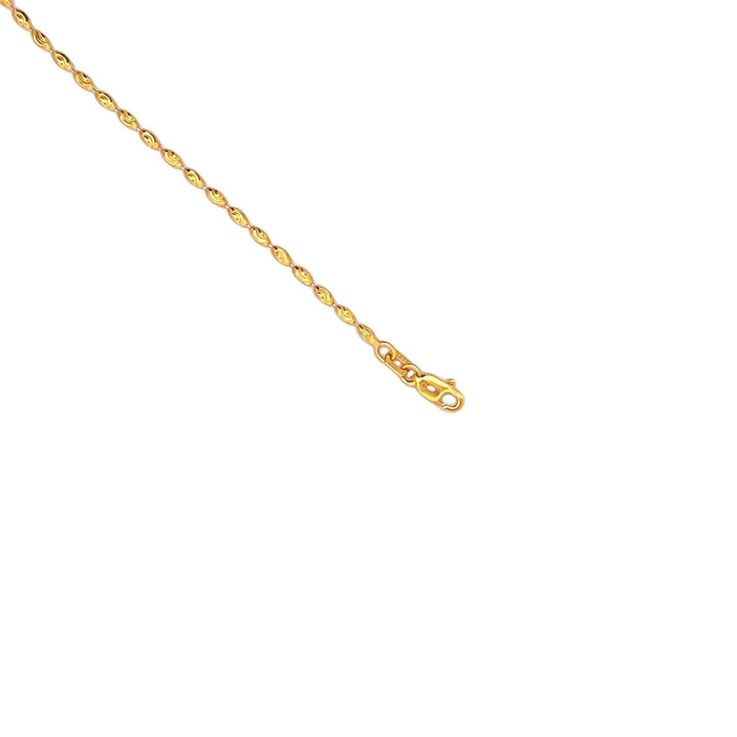22ct Yellow Gold Beaded Bracelet PZ325-BR35 - FJewellery