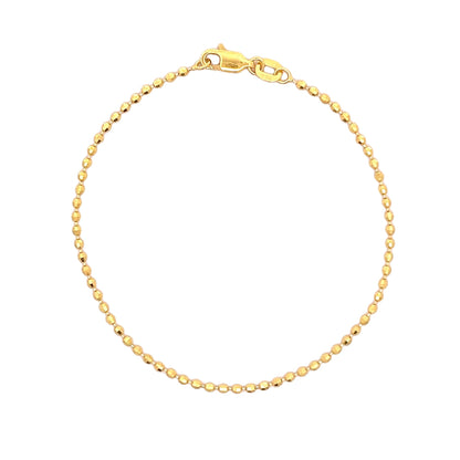 22ct Yellow Gold Beaded Bracelet PZ325-BR39 - FJewellery