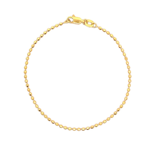 22ct Yellow Gold Beaded Bracelet PZ325-BR39 - FJewellery