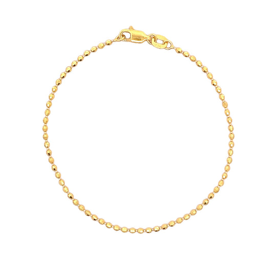 22ct Yellow Gold Beaded Bracelet PZ325-BR41 - FJewellery