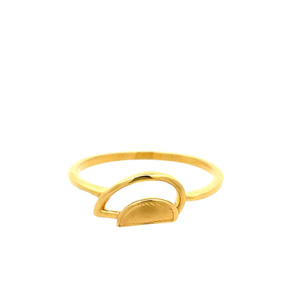 22ct Yellow Gold Chic Design Ring PZ325-RN16 - FJewellery