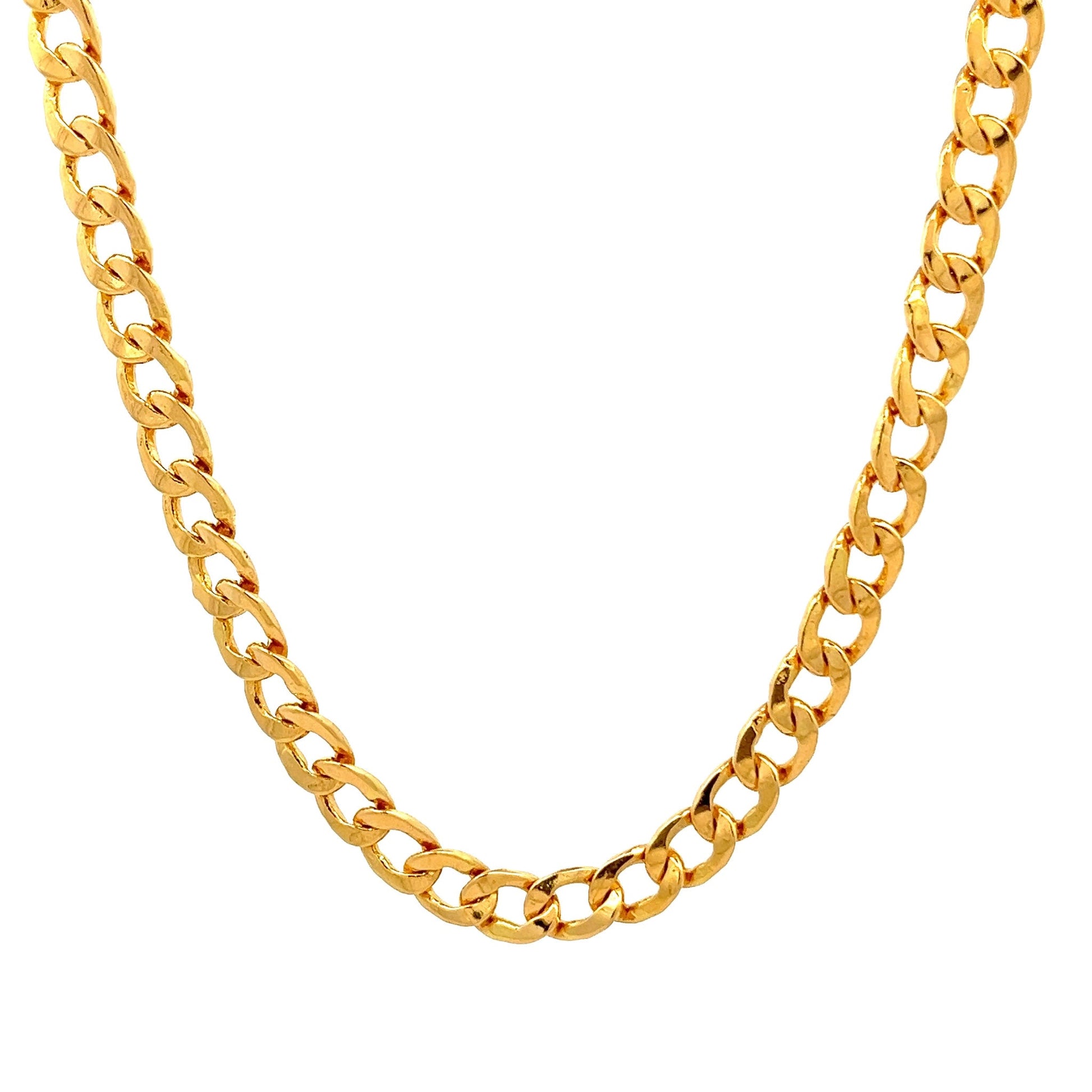 22ct Yellow Gold Curb Chain PZ325 - CN9 - FJewellery
