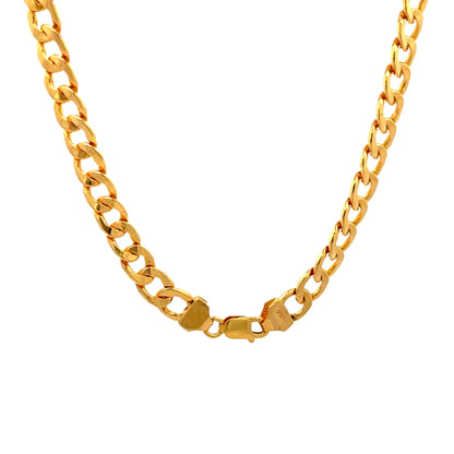 22ct Yellow Gold Curb Chain PZ325-CN9 - FJewellery