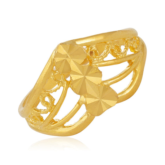 22ct Yellow Gold Design Unique Ring BF1224-RN52 - FJewellery