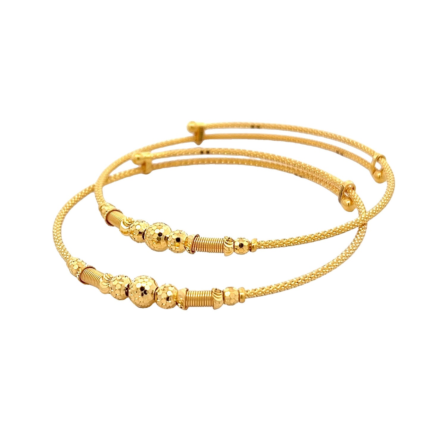 22ct Yellow Gold Designer Bangle PZ325 - BN9 - FJewellery