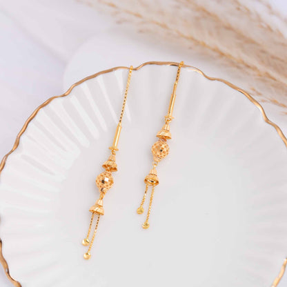 22ct Yellow Gold Drop Earrings BF1224-ER86 - FJewellery