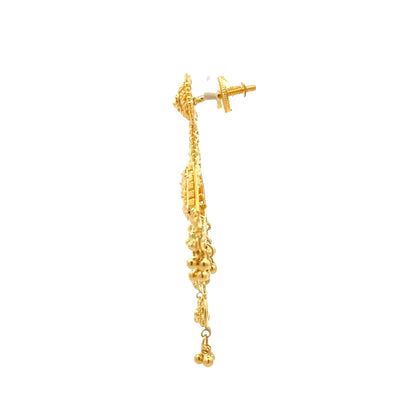 22ct Yellow Gold Drop Earrings PZ325-ER99 - FJewellery