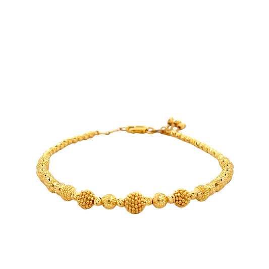 22ct Yellow Gold Fancy Bracelet PZ325-BR4 - FJewellery