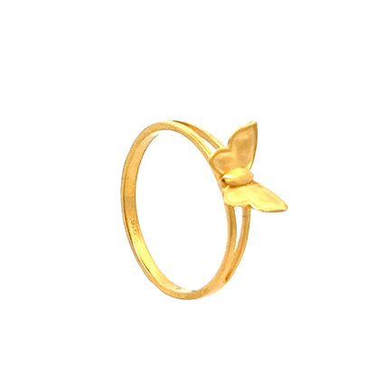 22ct Yellow Gold Fancy Butterfly Ring PZ325 - RN18 - FJewellery