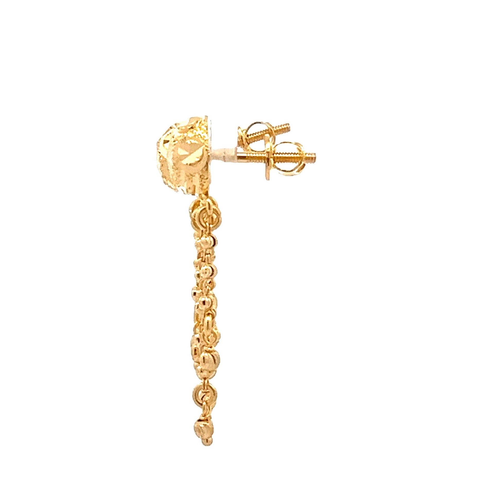 22ct Yellow Gold Fancy Drop Earrings PZ325 - ER4 - FJewellery