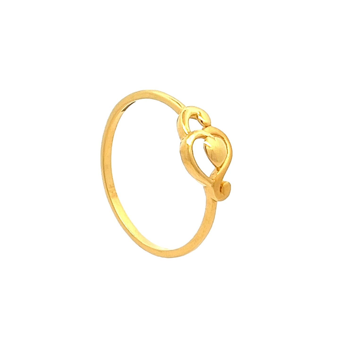 22ct Yellow Gold Fancy Heart Ring PZ325-RN81 - FJewellery