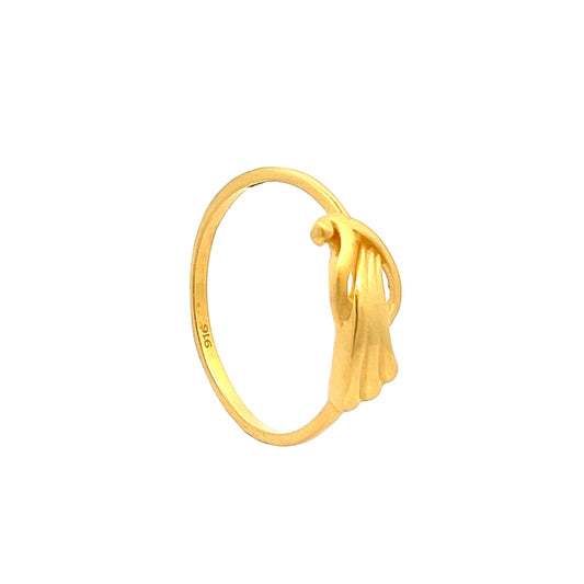 22ct Yellow Gold Fancy Petal Ring PZ325 - RN19 - FJewellery