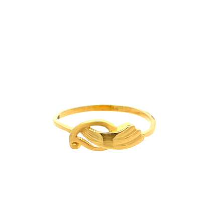 22ct Yellow Gold Fancy Petal Ring PZ325-RN19 - FJewellery