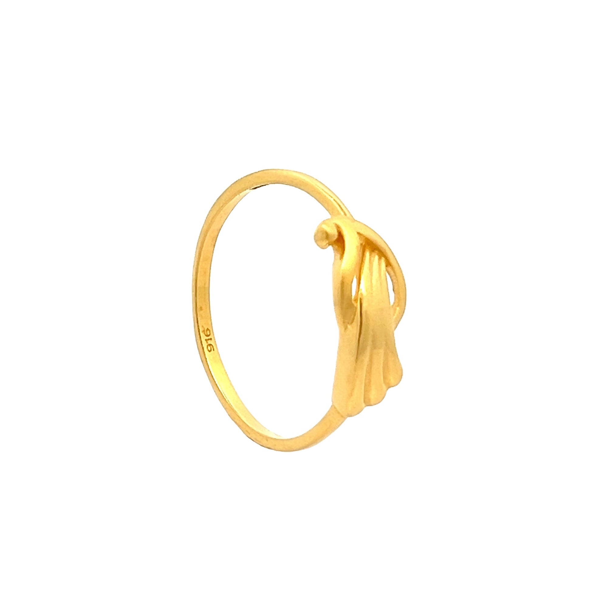 22ct Yellow Gold Fancy Petal Ring PZ325-RN19 - FJewellery