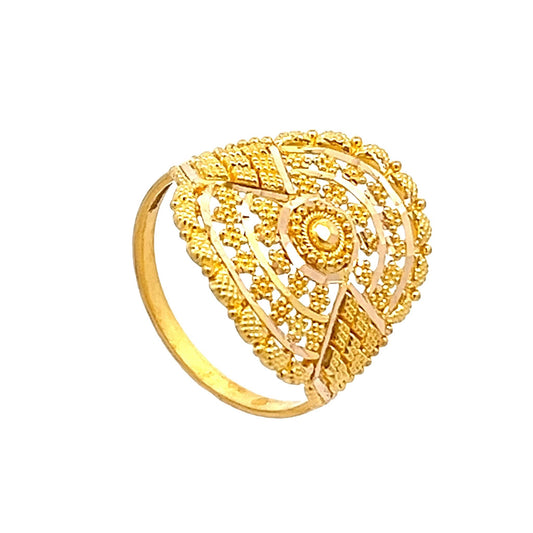 22ct Yellow Gold Fancy Ring PZ325 - RN113 - FJewellery