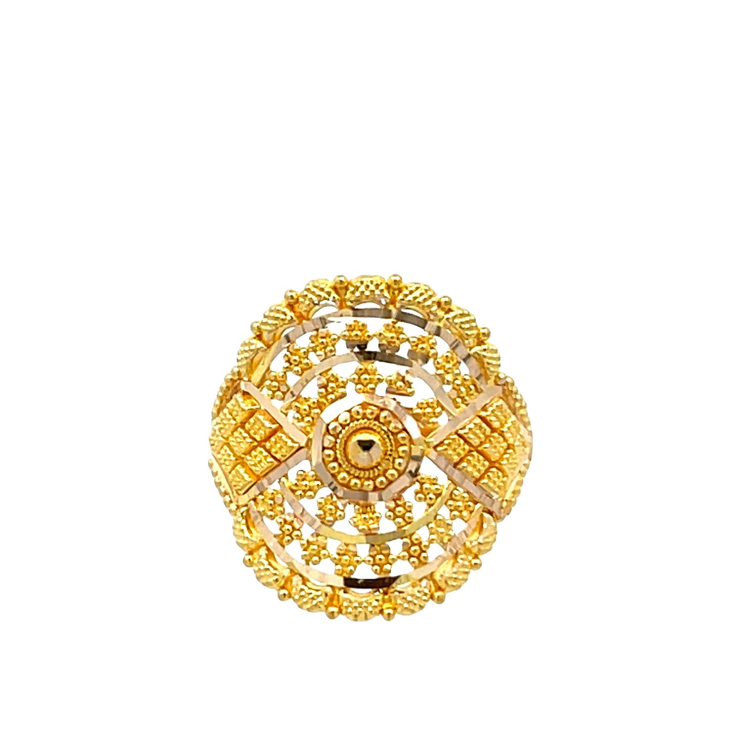 22ct Yellow Gold Fancy Ring PZ325 - RN113 - FJewellery