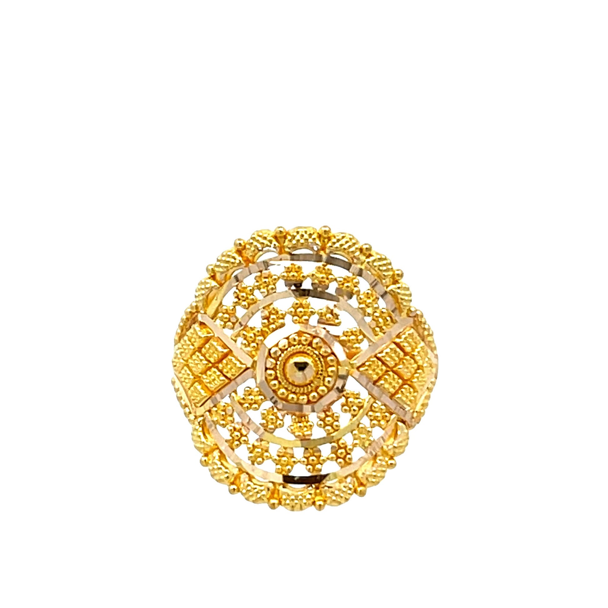 22ct Yellow Gold Fancy Ring PZ325 - RN113 - FJewellery