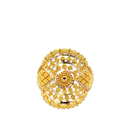 22ct Yellow Gold Fancy Ring PZ325 - RN113 - FJewellery