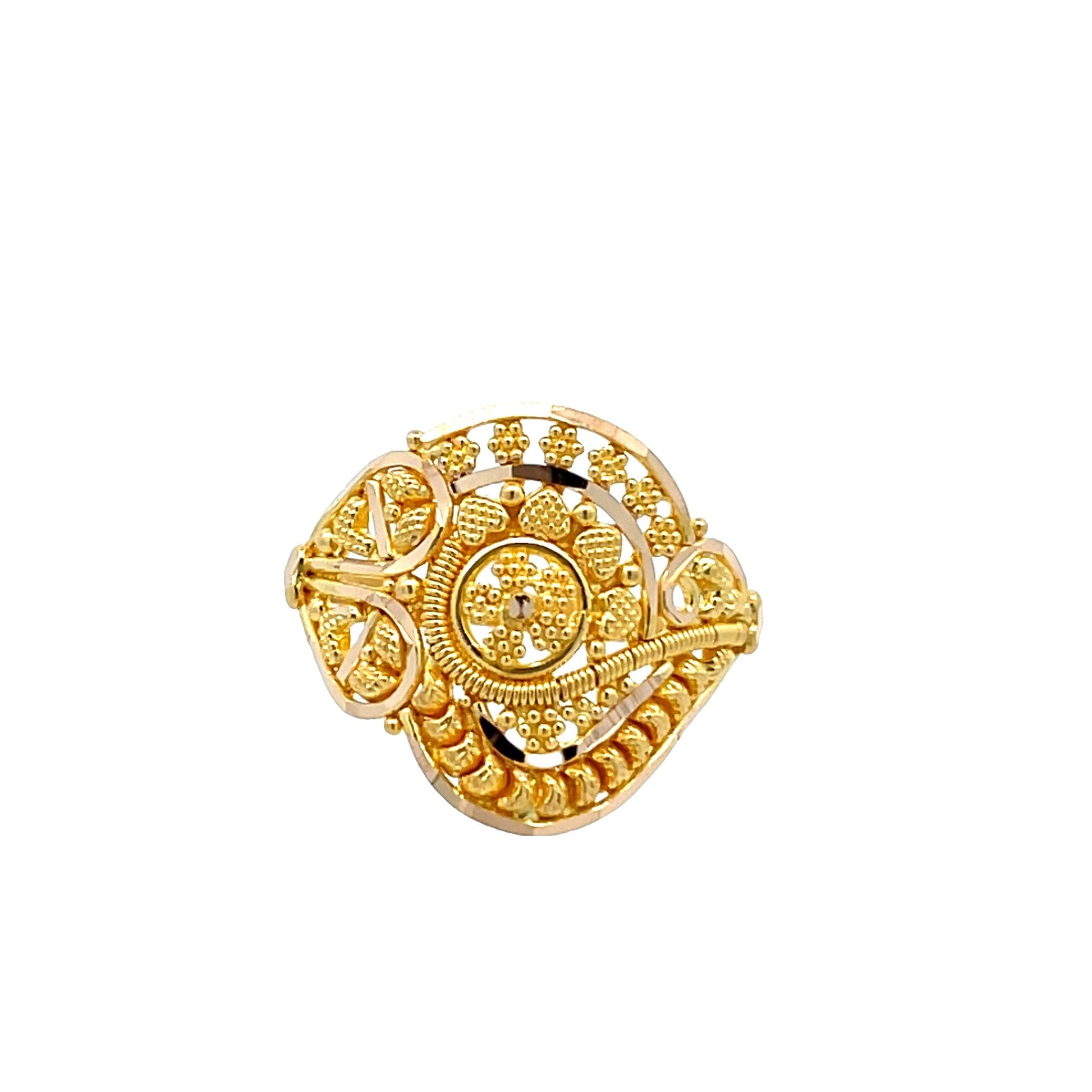 22ct Yellow Gold Fancy Ring PZ325 - RN70 - FJewellery