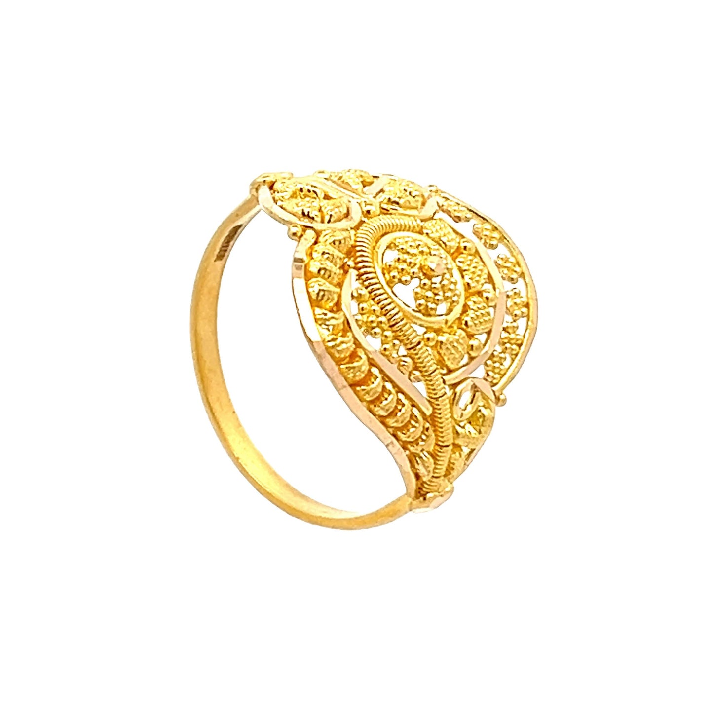 22ct Yellow Gold Fancy Ring PZ325 - RN70 - FJewellery