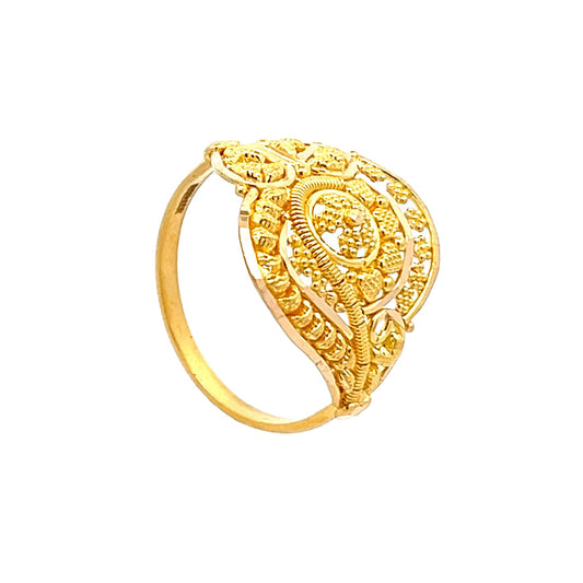 22ct Yellow Gold Fancy Ring PZ325-RN70 - FJewellery