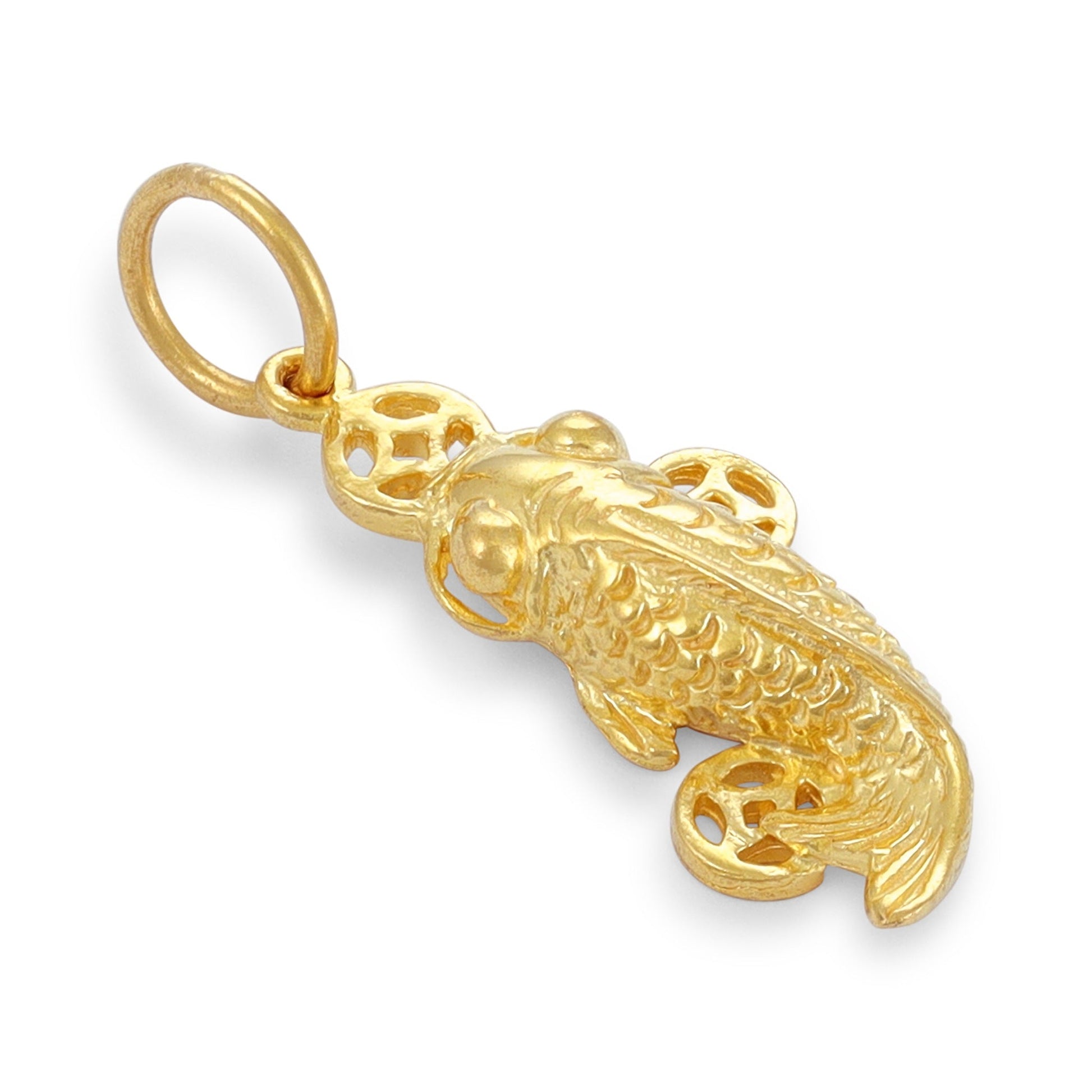 22ct Yellow Gold Fish Design Pendant BF1224 - PD10 - FJewellery