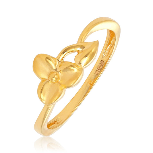 22ct Yellow Gold Flower Detail Ring BF1224-RN121 - FJewellery