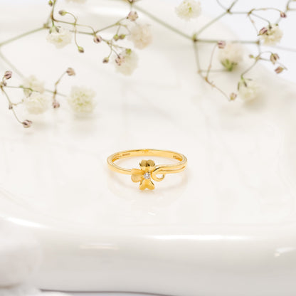 22ct Yellow Gold Flower Unique Gold BF1224 - RN72 - FJewellery