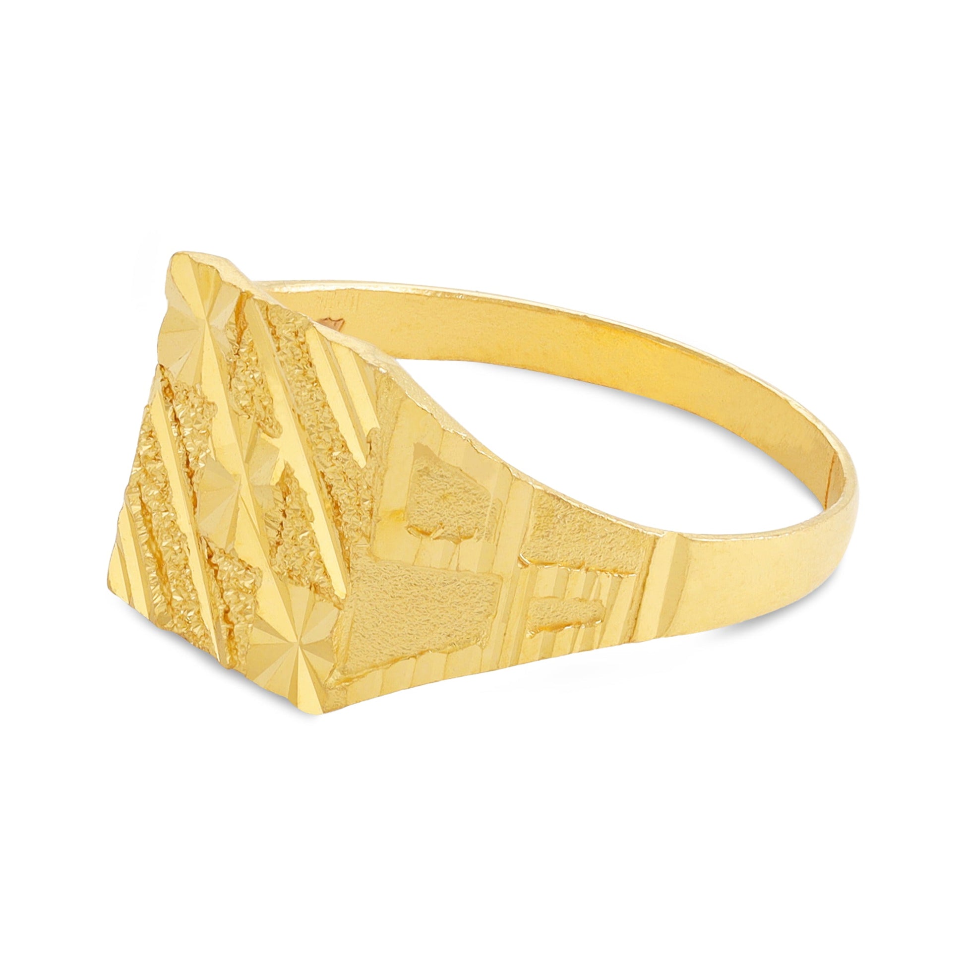 22ct Yellow Gold Geometric Ring BF1224 - RN41 - FJewellery