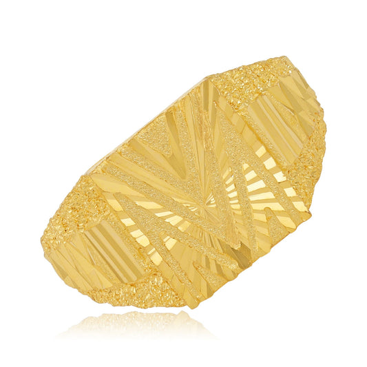 22ct Yellow Gold Geometric Ring BF1224-RN42 - FJewellery