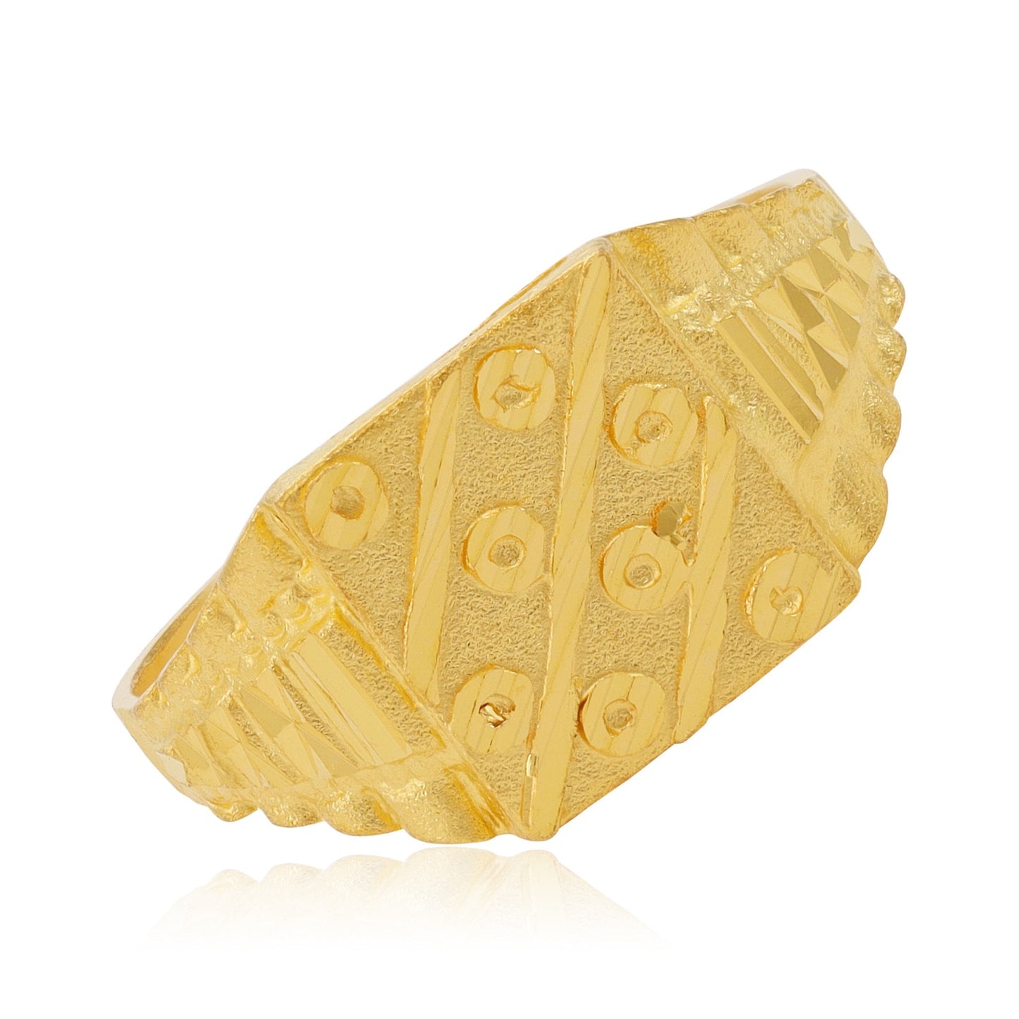 22ct Yellow Gold Geometric Ring BF1224 - RN44 - FJewellery