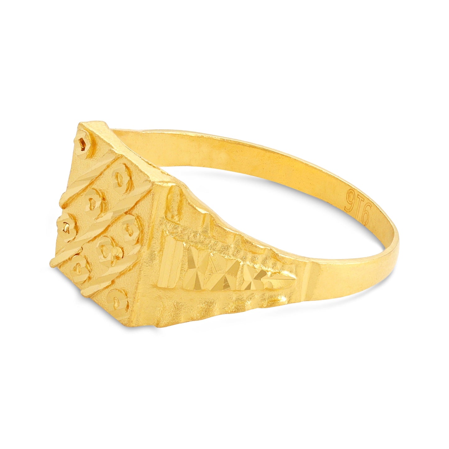 22ct Yellow Gold Geometric Ring BF1224-RN44 - FJewellery
