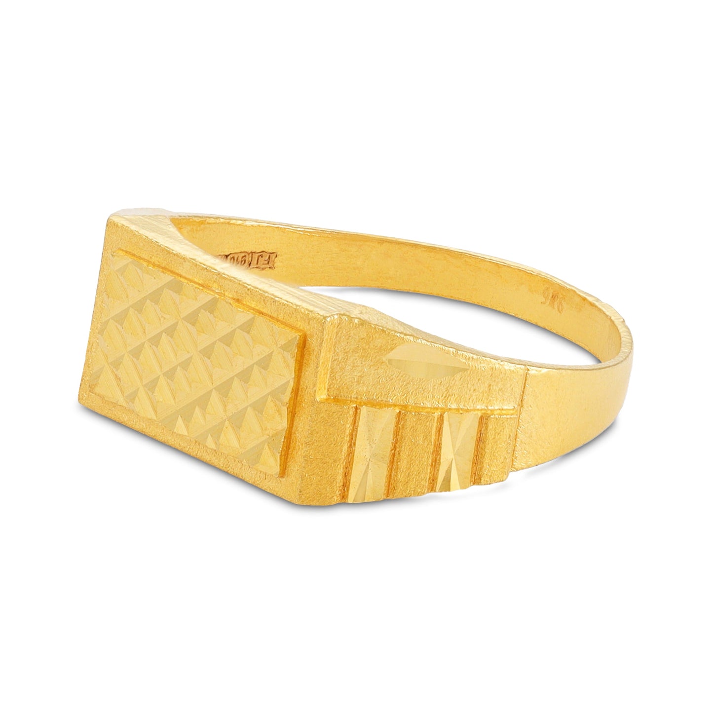 22ct Yellow Gold Geometric Ring BF1224-RN49 - FJewellery
