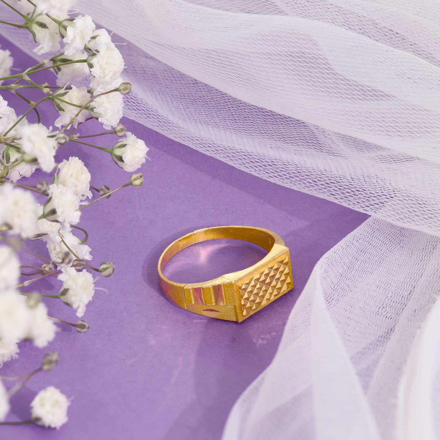 22ct Yellow Gold Geometric Ring BF1224 - RN49 - FJewellery