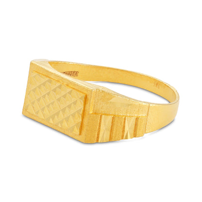 22ct Yellow Gold Geometric Ring BF1224-RN49 - FJewellery